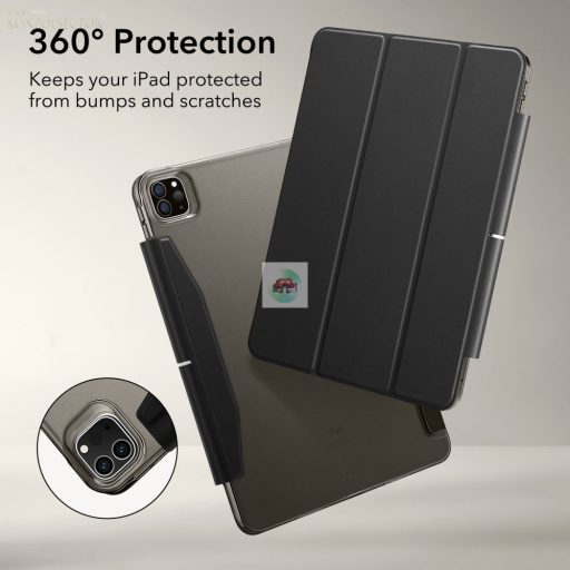 ESR Ascend Trifold tok  iPad Pro 12,9 5th Gen(2022-2021) szürke