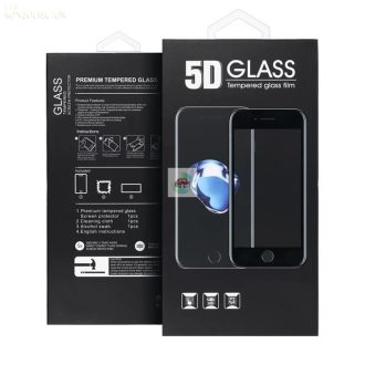   iPhone 11 Pro Max / XS Max előlapi üvegfólia edzett, hajlított, fekete keret