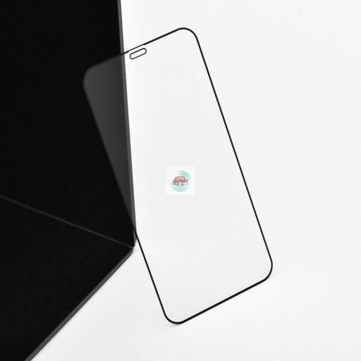 5D Full Glue Tempered Glass üvegfólia - iPhone 16-hoz feketekerettel