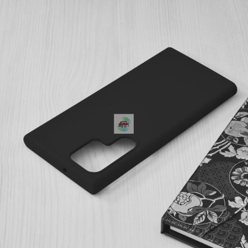 Samsung Galaxy S22 Ultra Puha Tapintású SoftEdge szilikon tok fekete
