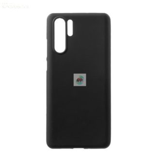 Huawei P30 Pro matt fekete szilikon tok