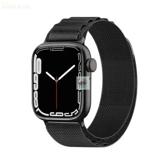 Techsuit-Applewatch-Óraszíj-fekete szövet/42/44/45/49mm
