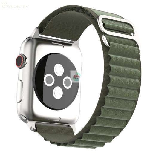 Techsuit-Applewatch-Óraszíj-Katonai zöld-szövet/38/40/41mm
