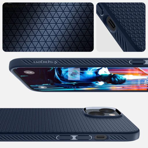 SPIGEN Liquid Air tok IPHONE 14-re tengerészkék