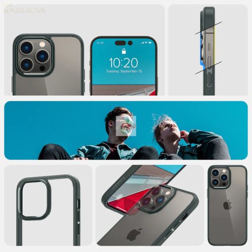 iPhone 14 Pro Spigen Ultra Hybrid tok Abyss zöld