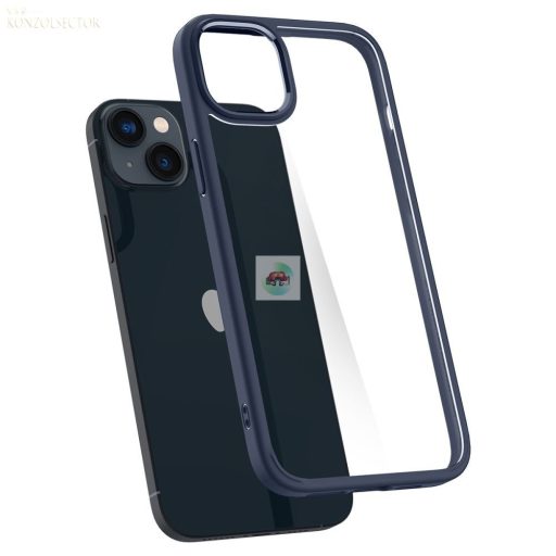 Spigen ULTRA HYBRID IPHONE 14 átlátszó tengerészkék kerettel